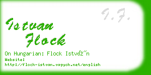 istvan flock business card